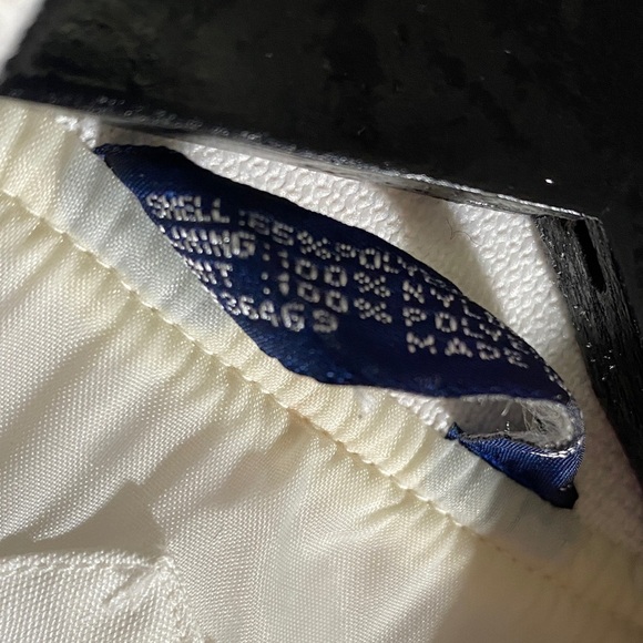 Knights Bridge For Men Vintage White Bomber Jacket Size 42-44 Harrington Style - Picture 4 of 11